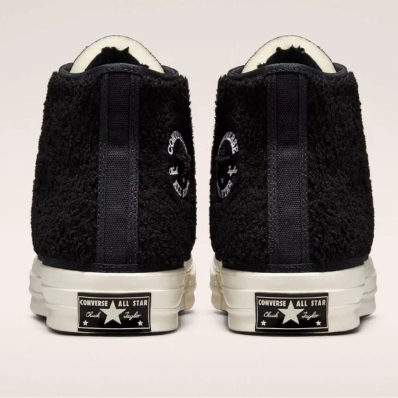 Converse Chuck 70 Varsity Hi Sherpa High-Top Sneakers Black M6.5/W8.5 $90 NIB - Picture 2 of 8